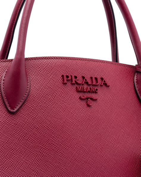 prada monochrome saffiano bag|Prada saffiano shopping bag.